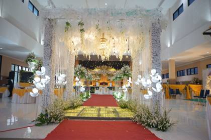 Gazebo Kotak & Standing Flowers Silver