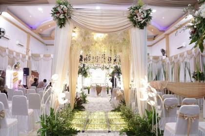 Gazebo Kotak & Standing Flowers Silver